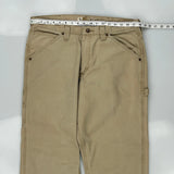 Lee Carpenter Trousers - 36W 31L Beige Cotton Blend