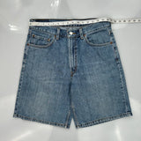 Levis Denim Shorts - 32W 10L Blue Cotton