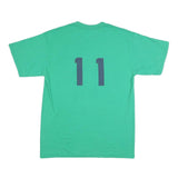 GILDAN Mens Green Kidsports Basketball Graphic T-Shirt M Short Sleeve Crew Neck