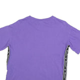 CHAMPION Womens Purple Graphic T-Shirt M Short Sleeve Crew Neck Side Tape Logo