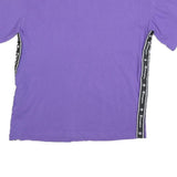 CHAMPION Womens Purple Graphic T-Shirt M Short Sleeve Crew Neck Side Tape Logo