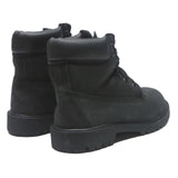 TIMBERLAND Boys Leather Black Ankle Boots UK 6 Durable Casual Outdoor