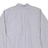TOMMY HILFIGER Mens Grey Plain Shirt M Button-Down Collar Long Sleeve Casual