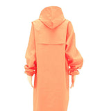 SLOEN Mens Orange Nylon Hooded Button Jacket L Long Sleeve Casual Contemporary