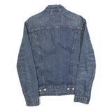 LEVI'S Mens Blue Denim Jacket S Cotton Classic Button Front Casual