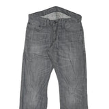 LEVI'S 514 Mens Slim Jeans Grey Denim W32 L30 Zip Cotton Blend