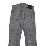 LEVI'S 514 Mens Slim Jeans Grey Denim W32 L30 Zip Cotton Blend