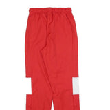 NIKE Mens Joggers Red & White Regular Straight S W26 L30 Track & Field 2022