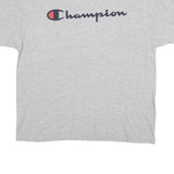CHAMPION Mens Grey Graphic T-Shirt XL Short Sleeve Crew Neck Cotton Comfort