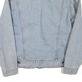 LEVI'S Mens Blue Denim Jacket L Cotton Blend Classic Button Closure