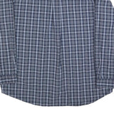CARHARTT Mens Blue & White Check Shirt 2XL Cotton Button-Down Workwear