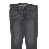 LEVI'S 311 Womens Slim Jeans Black Denim Medium W36 L29 Stretch Zip