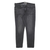 LEVI'S 311 Womens Slim Jeans Black Denim Medium W36 L29 Stretch Zip