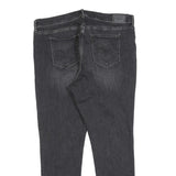 LEVI'S 311 Womens Slim Jeans Black Denim Medium W36 L29 Stretch Zip