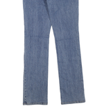 LAUREN RALPH LAUREN Womens Regular Fit Blue Denim Jeans W26 L30 Zip Closure
