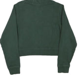 HELLY HANSEN Womens Green Crop Hoodie M Cotton Blend Pullover Casual