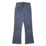 LEVI'S Womens Blue Regular Fit Flared Denim Medium Wash W25 L28 Classic Zip