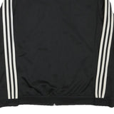 ADIDAS Womens Black & White Track Jacket M Polyester Blend Zip Athletic Fit