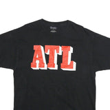 CHAMPION Mens Black ATL Graphic T-Shirt L Crew Neck Short Sleeve Cotton