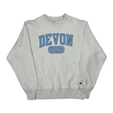 Reverse Weave Champion College Sweatshirt - Medium White Cotton