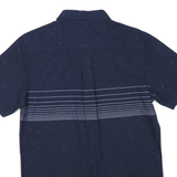 VANS Mens Blue Short Sleeve Cotton Blend Shirt S Casual Button Pocket