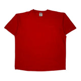 Blank Oneita Single Stitch T-Shirt - XL Red Cotton