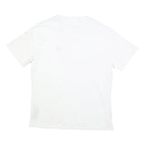 BARBOUR Mens White Graphic T-Shirt XL Short Sleeve Crew Neck Cotton Casual