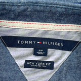 Tommy Hilfiger Striped Shirt - Small Blue Cotton