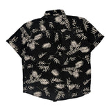 Wrangler Hawaiian Shirt - Large Black Viscose