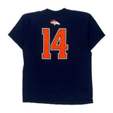 Denver Broncos Nfl T-Shirt - Large Navy Cotton