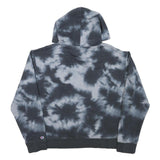 CHAMPION Womens Black & Grey Tie Dye Pullover Hoodie XL