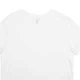 NAUTICA Mens White L T-Shirt Short Sleeve Crew Neck Cotton Casual Everyday