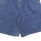 Womens Denim Shorts Blue Casual L W34 Classic Fit Cotton Comfortable