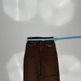Levis 550 Jeans - 24W UK 4 Brown Cotton