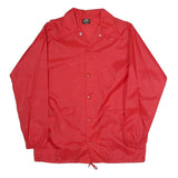 ARISTO JAC BY HILTON Mens Red Polyester Blend Button Jacket M Plain Buttoned