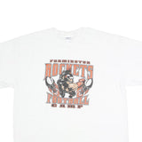 GILDAN Mens White Farmington Rockets Football Camp Single Stitch T-Shirt XL