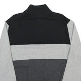 NAUTICA Mens Black & Grey Colourblock Pullover Plain Crew Neck Basic Knit L