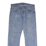 LEVI'S 501 Mens Jeans Blue Classic Straight Denim W32 L30 Button Closure