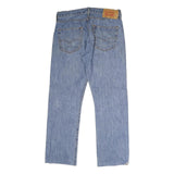 LEVI'S 501 Mens Jeans Blue Classic Straight Denim W32 L30 Button Closure