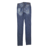 PHILIPP PLEIN Womens Jeans Blue Slim Skinny Denim Medium W26 L32 Fashion