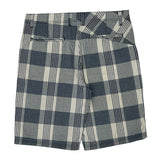 Micros Checked Shorts - 36W 11L Grey Polyester