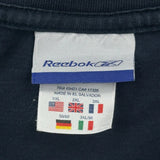 Reebok Long Sleeve T-Shirt - 2XL Navy Cotton