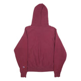 CHAMPION REVERSE WEAVE Mens Maroon Pullover Hoodie S Cotton Blend Casual