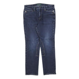 LAUREN RALPH LAUREN Womens Slim Blue Denim Slim Jeans W32 L28 Classic Cotton