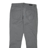MICHAEL KORS Mens Cotton Blend Grey Regular Straight Trousers W32 L30 Casual Zip