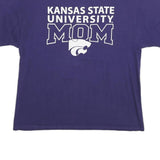 CHAMPION Mens Purple Kansas State University Mom Graphic T-Shirt XL Short Sleeve