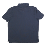NAUTICA Mens Navy Blue Short Sleeve Polo Shirt XL Cotton Blend Classic