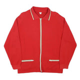 Mens Red Jacket M Polyester Blend Zip Jacket Plain Casual Lightweight