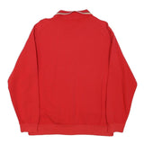 Mens Red Jacket M Polyester Blend Zip Jacket Plain Casual Lightweight