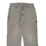DICKIES Mens Regular Fit Beige Cotton Blend Carpenter Trousers W32 L30 Workwear